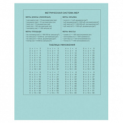 Тетрадь 12 л., HATBER Premium, клетка, обложка картон, плотная бумага 80 г/м2, "NEWtone" Зеленый нефрит, 089683, 12Т5A1_05059