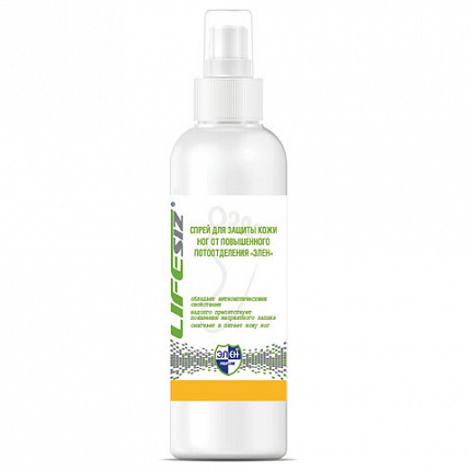 Спрей для защиты кожи ног от повышенного потоотделения ЭЛЕН 100 мл, с экстрактом мяты