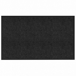 Коврик придверный 90х150 см, ЧЕРНЫЙ, влаго-грязезащитный, 450 г/м2, ребристый, PRIMILA (ПРИМИЛА) EXTRA, 701031