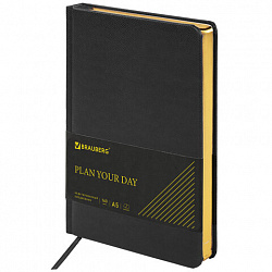 Ручка шариковая PARKER "Jotter Core Stainless Steel GT", ежедневник А5 черный, пакет, 880886