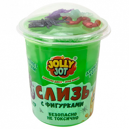 Слайм Слизь с фигурками, насекомые, 200 г, АССОРТИ 3 вида, JOLLY JOT (ДЖОЛЛИ ДЖОТ), 666664