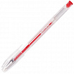 Ручка гелевая BRAUBERG "Jet", КРАСНАЯ, корпус прозрачный, узел 0,5 мм, линия письма 0,35 мм, 141020