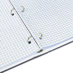 Тетрадь на кольцах БОЛЬШАЯ А4, 220х305 мм, 100 л., твердый картон, клетка, BRAUBERG, "Винтаж", 405410