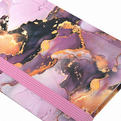 Еженедельник недатированный с резинкой 171х93 мм, BRAUBERG, твердый, 64 л., "Marble stone", 116307