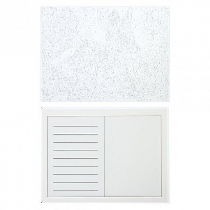 Картина по номерам 15х20 см, ЮНЛАНДИЯ "Оленёнок", на холсте, акрил, кисти, 662504