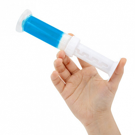 Диски гелевые, освежитель и очиститель для унитаза / писсуара, 8 дисков 44 г, LAIMA, "Океан", шприц, 609796