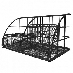 Органайзер для косметики и мелочей металлический 5 секций, MONTE VITA (МОНТЕ ВИТА), 140х220х127 мм, чёрный, 272478