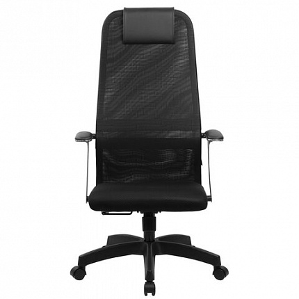 Кресло офисное BRABIX PREMIUM "Ultimate EX-801" пластик, плотная двойная сетка Х2, черное, 532922