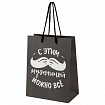 Пакет подарочный (1 штука) 18х10х23 см (M), "Man Collection", ассорти, крафт, ЗОЛОТАЯ СКАЗКА, 700804