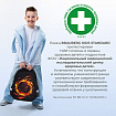 Ранец BRAUBERG KIDS STANDARD, 2 отделения, "Лава-мяч", объемный дизайн, 36х28х14 см, 273147