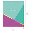 Тетрадь А5 48 л. BRAUBERG скоба, клетка, обложка картон, "Multicolor" (микс в спайке), 404361
