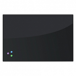 Доска магнитно-маркерная стеклянная 60х90 см, 3 магнита, ЧЕРНАЯ, BRAUBERG, 236748