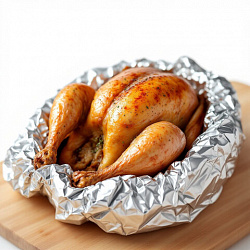 Фольга пищевая 44 см х 50 м, 20 мкм ЭКСТРА ПРОЧНАЯ, САЯНСКАЯ ФОЛЬГА, "Professional Гриль" 50П-440х8