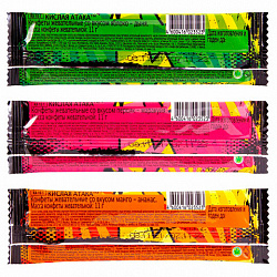 Конфета жевательная КИСЛАЯ АТАКА ассорти 3 вкусов, 11 г, KA-10-1