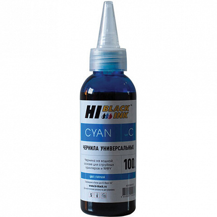 Чернила HI-BLACK для CANON (Тип C) универсальные, голубые, 0,1 л, водные, HB-CAN-C-100ML