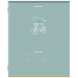 Тетрадь 24 л. BRAUBERG клетка, обложка картон, "PASTEL", 106486