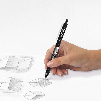 Карандаш механический 0,7 мм с принтом FUNSTER "ANIME", корпус soft-touch ассорти, 182059