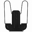 Подставка для книг и учебников BRAUBERG LINE+, металлическая, черная, европодвес, 238214