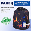 Ранец BRAUBERG FIT, 2 отделения, "Лава", 38х27х14 см, 270617