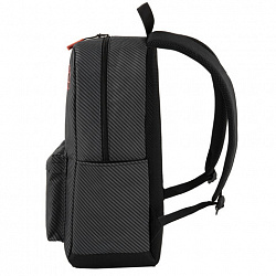 Рюкзак HEIKKI ENERGETIC (ХЕЙКИ) универсальный, эргономичный, "Recycle", черно-серый, 43х30х16 см, 272532