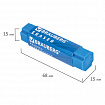 Ластик BRAUBERG "X-Erase", 68х15х15 мм, цвет ассорти, экологичный ПВХ, 228066
