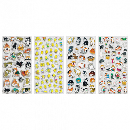 Наклейки декоративные "Настроение", 17,5х9 см, ассорти 4 вида, FUNSTER (ФАНСТЕР), 666098