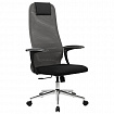 Кресло офисное BRABIX PREMIUM "Ultimate EX-801" хром, плотная двойная сетка Х2, черное/серое, 532918