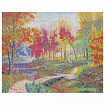 Картина стразами(алмазная мозаика), 40х50см, ОСТРОВ СОКРОВИЩ "Осень в старом парке", без подрамника, 663868