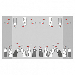 Обложки "PAWS" для тетрадей и дневников, КОМПЛЕКТ 10 шт., ПЛОТНЫЕ, 210х350 мм, 110 мкм, FUNSTER (ФАНСТЕР), 274086