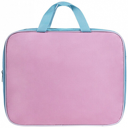 Папка на молнии с ручками STAFF EVERYDAY А4, 1 отделение, полиэстер, 80 мм, нежно-розовый, 271488