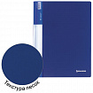 Папка 30 вкладышей BRAUBERG стандарт, синяя, 0,6 мм, 221599