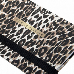 Еженедельник недатированный с резинкой 171х93 мм, BRAUBERG, твердый, 64 л., "Leopard print", 116312