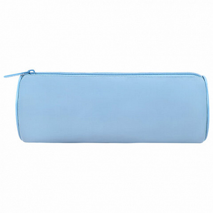 Пенал-тубус BRAUBERG, с эффектом Soft Touch, мягкий, Pastel blue, 272300