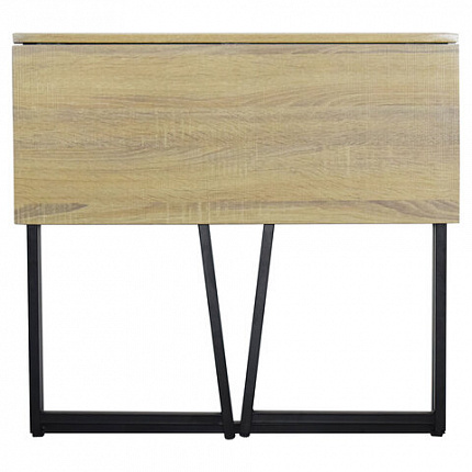 Стол на металлокаркасе BRABIX "LOFT CD-001", 800х440х740 мм, складной, цвет дуб натуральный, 641211