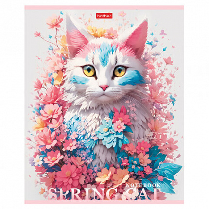 Тетрадь А5 48 л., HATBER скоба, клетка, обложка картон, "Для девочек_Выпуск №1" (микс), 087341, 48Т5В1