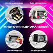 Пенал-косметичка BRAUBERG с ручкой, 1 откидная планка, полиэстер, 22x10х8 см, "Houndstooth", 271560