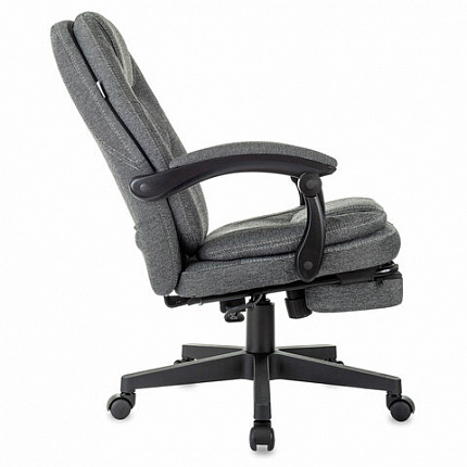 Кресло офисное CH-868MSG-BF, синхромеханизм, вибромодуль, подставка для ног, ткань, серое, 1998751