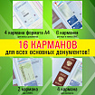 Папка-органайзер, обложка семейная для 2-х комплектов документов, А4, ПВХ, матовая, STAFF, 238873