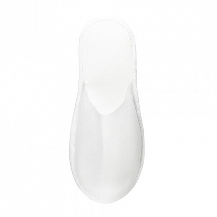 Тапочки одноразовые EVA Classic, закрытые, КОМПЛЕКТ 25 пар, спанбонд + ЭВА, размер 37-42, белые, SMZ, Э/З/Б-№1/25/150