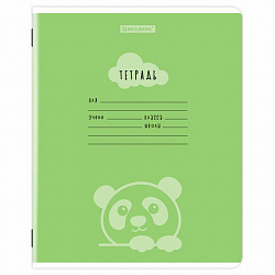 Тетрадь 12 л. BRAUBERG клетка, обложка картон, УШИ-ЛАПЫ-НОС, 107278