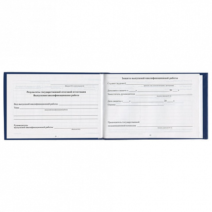 Бланк документа "Зачетная книжка для среднего профессионального образования", 101х138 мм, STAFF, 129142