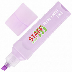 Набор текстовыделителей 4 ПАСТЕЛЬНЫХ ЦВЕТА, STAFF "EVERYDAY HL-707", линия 1-5 мм, скошенный наконечник, 152549