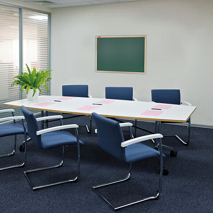 Доска для мела магнитная 45х60 см, зеленая, деревянная рамка, BRAUBERG "Wood", 238798