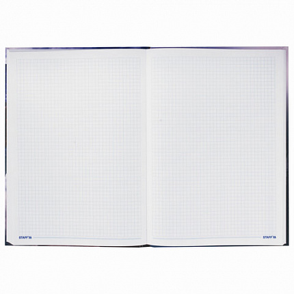Блокнот БОЛЬШОЙ ФОРМАТ 205х290 мм А4, 128 л., твердый, клетка, STAFF, "Путешествие", 114406, 111595