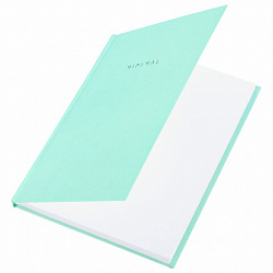 Блокнот МАЛЫЙ ФОРМАТ 110х147 мм, А6, 80 л., твердый, клетка, BRAUBERG "Minimal", мятный, 116451