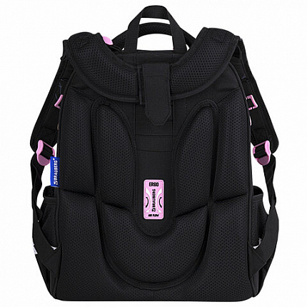 Ранец BRAUBERG LUMINOUS, 2 отделения, с брелком, "Diamonds", СВЕТЯЩИЙСЯ РИСУНОК, 38х29х16 см, 272070