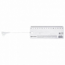 Закладка для книг с линейкой 3D-ОБЪЕМНАЯ BRAUBERG, "Дельфины", с декоративным шнурком, 128094