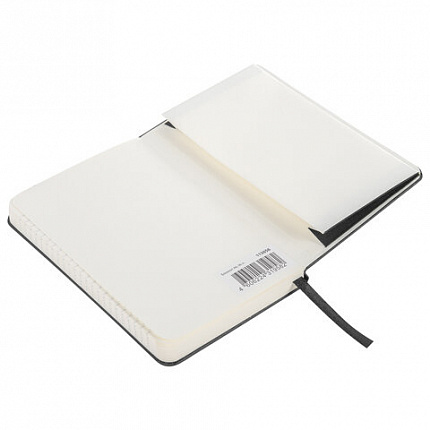 Блокнот МАЛЫЙ ФОРМАТ (93х142 мм) А6, BRAUBERG ULTRA, балакрон, 80 г/м2, 96 л., линия, черный, 113056