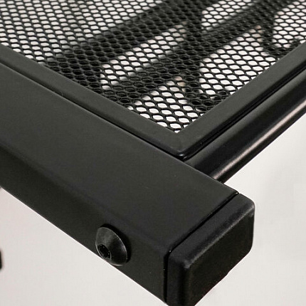 Вешалка настенная с полкой 2 яруса "Торонто-22", 585х670х270 мм, 9 крючков, металл, черная, ВСПТ22 Ч