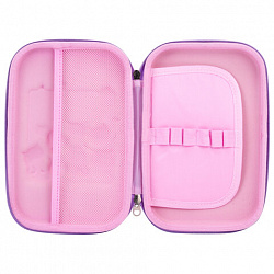 Пенал ЮНЛАНДИЯ большой, 1 отделение, 1 откидная планка, карман, полиэстер/EVA, 22х15х5 см, "Cats selfie", 273193